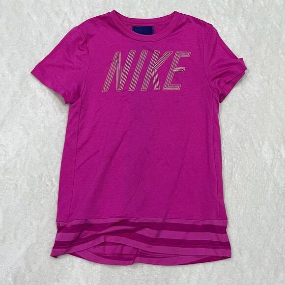 🩷 Nike Girls’ Dri-Fit Athletic Tee (Size Medium) - Picture 2 of 4